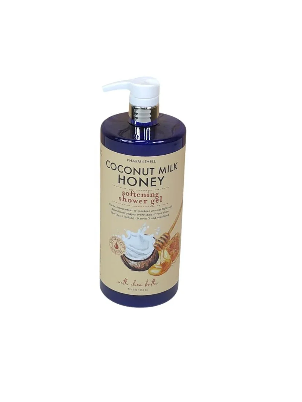 Pharm to Table Coconut Milk & Honey Softening Shower Gel 32 oz Shea Butter